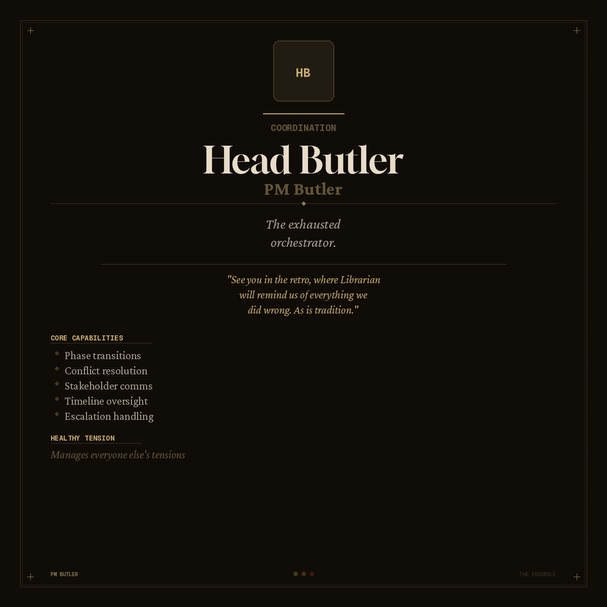 Head Butler - Orchestration